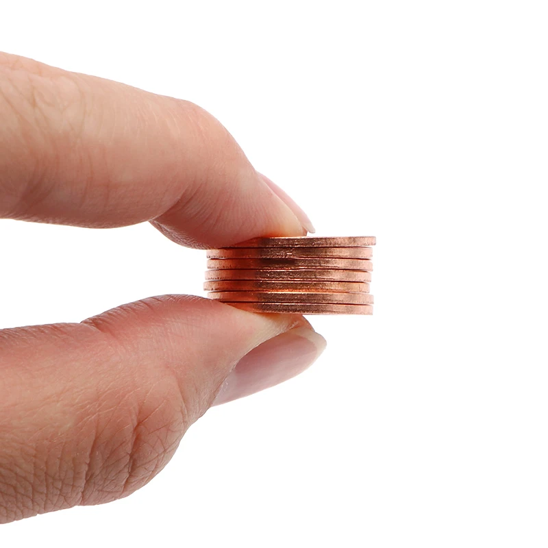 Kupfer Unterlegscheiben 3mm Dicke - M5 Bis M30 Für Dichtungen