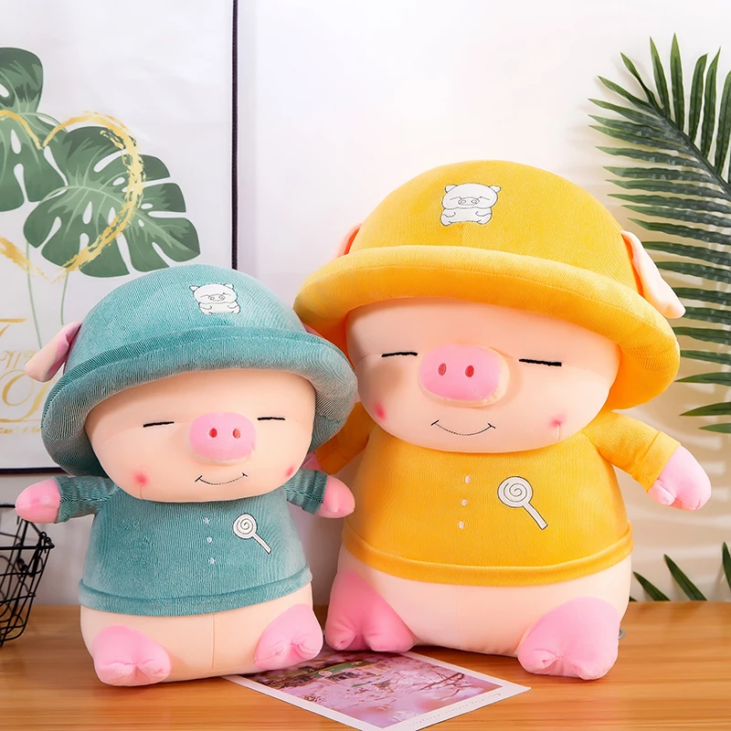 

55cm Cute Soft Rogue Pig Plush Toys Office Nap Stuffed Animal Pillow Home Comfort Cushion Christmas Gift Doll for Kids Girl