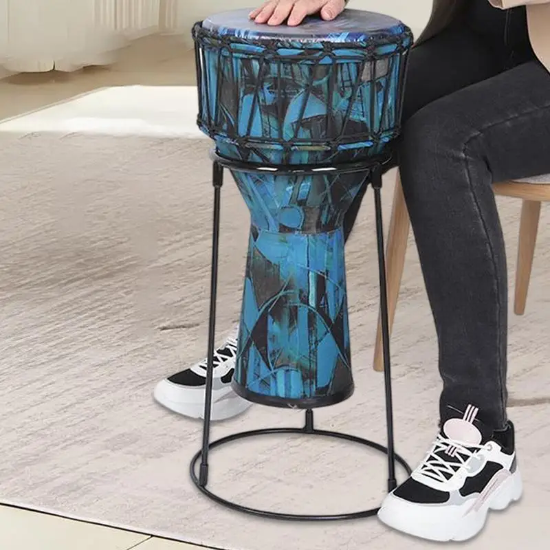 Seated Barrel Stand African Stand Heavy Duty Professional Drum Stand Rack  12inch 51a54909 8574 4971 8cf0 Seated Barrel Stand African Jambe Stand Non-Slip Iron Drum Bracket