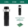 Magnification Adjustable 180X 150X 130X Zoom C Mount Lens 0.7X~4.5X Magnification For HDMI USB Industry Video Microscope Camera 1