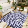 Homaxy Classic Outdoor Plastic Straw Patio Blankets Indoor Waterproof Carpets For Deck Backyard Family Picnic Balcony Rugs 1