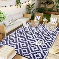 Homaxy Classic Outdoor Plastic Straw Patio Blankets Indoor Waterproof Carpets For Deck Backyard Family Picnic Balcony Rugs 1