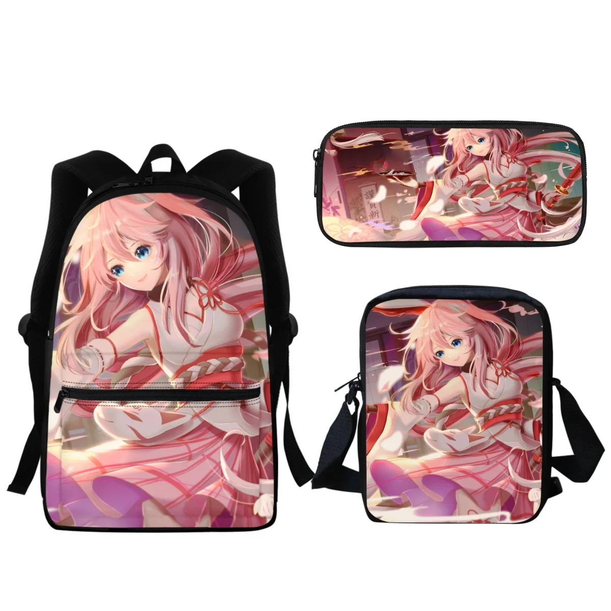 

3pcs/set Girls Backpack School Bag Honkai Impact 3rd Printed Backpack Kids High Quality Travel Satchel Gift Mochila Infantil