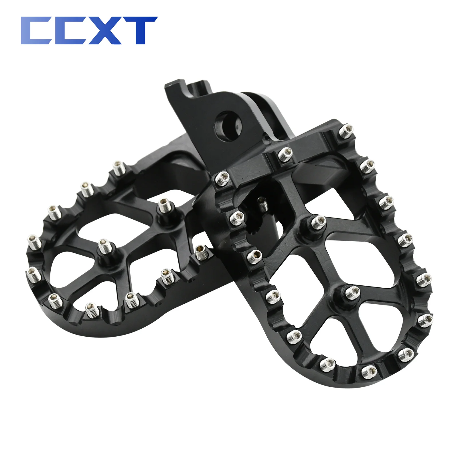 CNC Aluminum Foot Pegs Rests Pedals Footpegs For Honda CR125 CR250 2002-2007 CRF250R CRF450R CRF250X CRF450X 2004- Parts motorcycle footrests motorcycle foot pedals