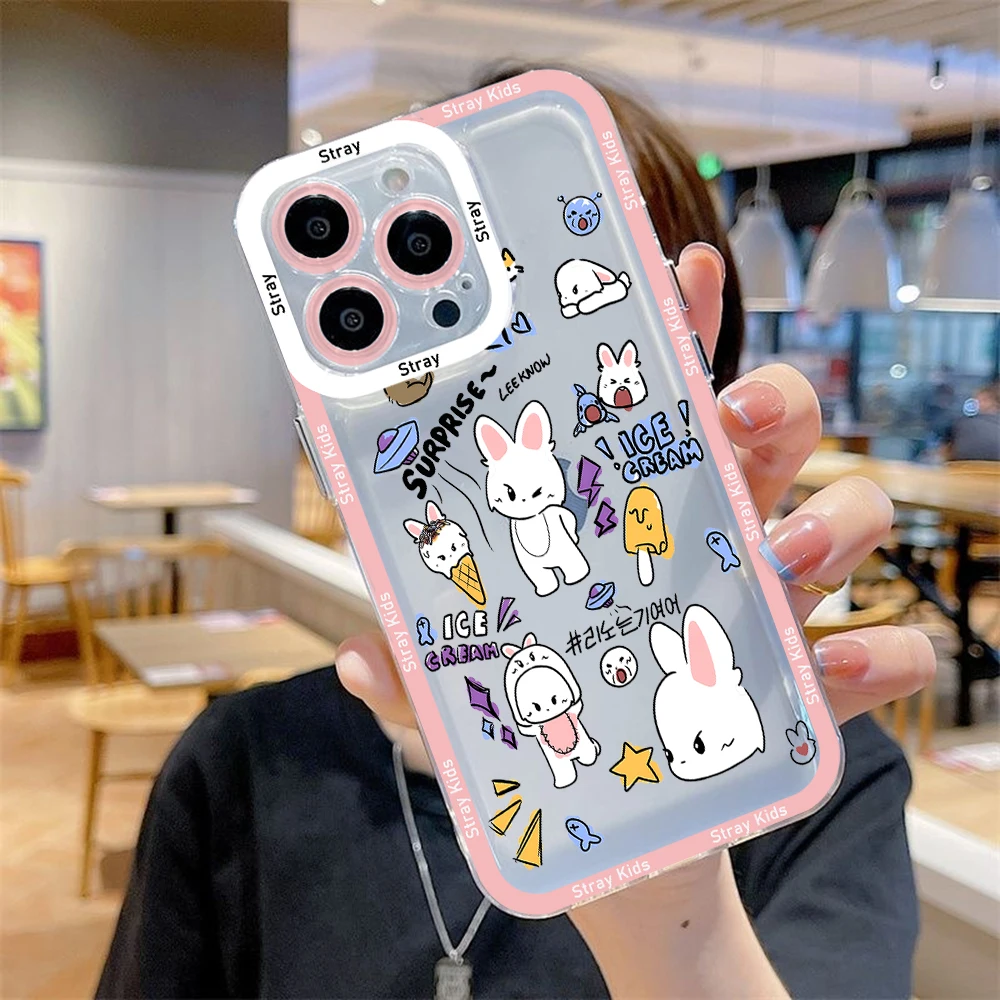 thumbnail image 1 of Funda de teléfono para iPhone 15 14 13 12 11 Mini Pro Max X XR XSMax 6S 6 7 8 Plus SE20 s-tray cubierta transparente de dibujos animados para niños, 1 of 5