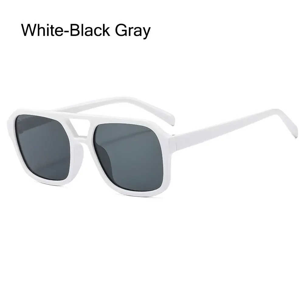 Retro Punk Square Frame Sunglasses - Anti-UV Beach Shades