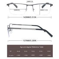 Lunettes de lecture à lumière bleue pour hommes, lecteurs d'ordinateur, monture métallique Anti-éblouissement avec charnière à ressort, Protection UV400, soulagement de la fatigue oculaire 3