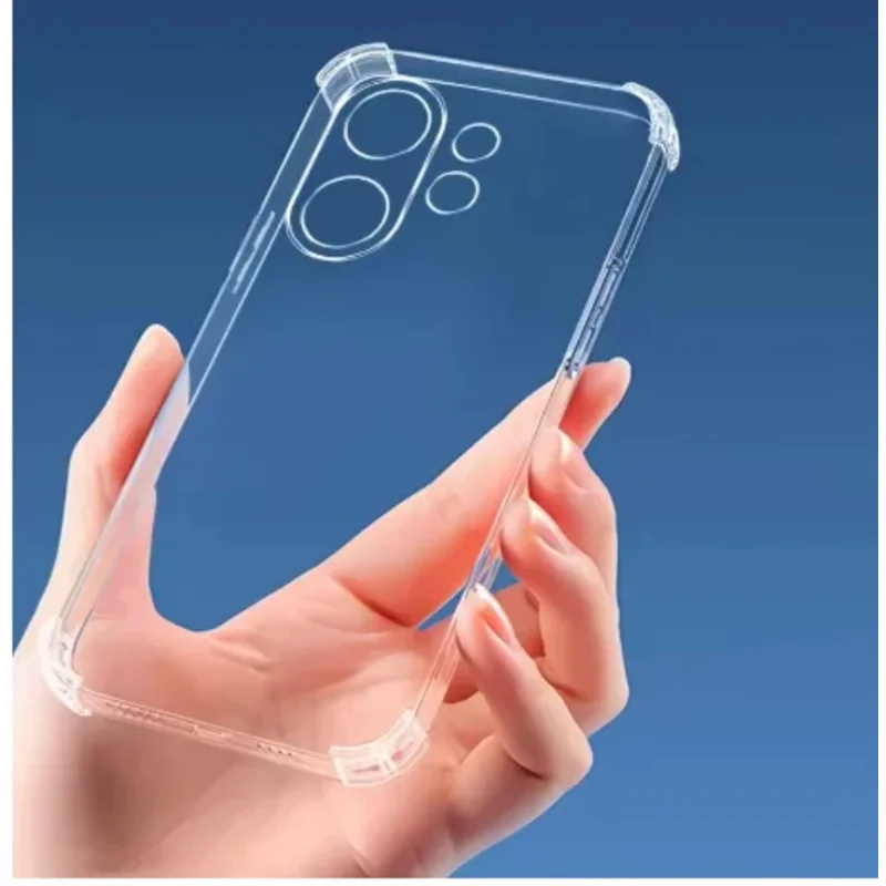 Transparent Soft Silicone Phone Case - Clear Back Cover and Protective Shell