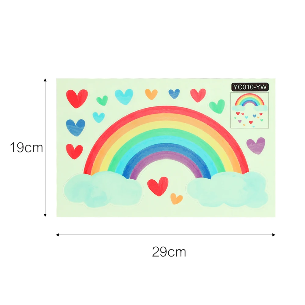 Cartoon Pattern Luminous Wall Stickers Glow In The Dark Stickers Combination Decals Baby Kids Room Bedroom Home Decoration