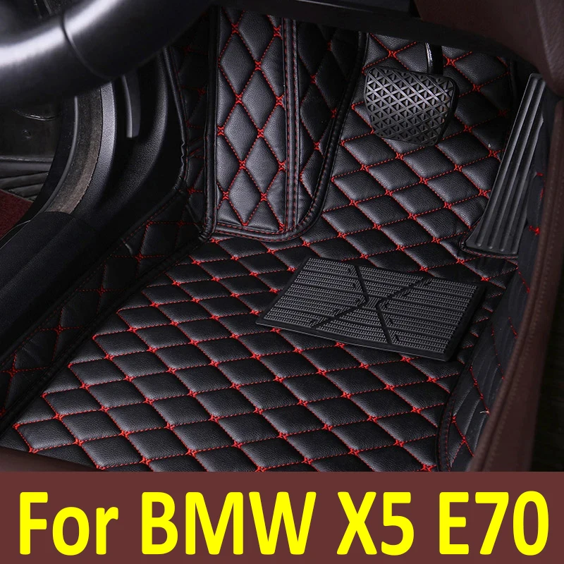 

Автомобильные коврики для BMW X5 E70 MK2 2008 ~ 2013, набор роскошных кожаных ковриков, автомобильный защитный ковер, детали интерьера, автомобильные аксессуары, 7 сидений