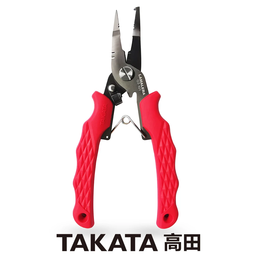 

Freshwater TAKATA Multifunctional Fishing Lure Bait Pliers Scissor Thread Cutter Split Ring Stainless Steel Alloy Hook Remover