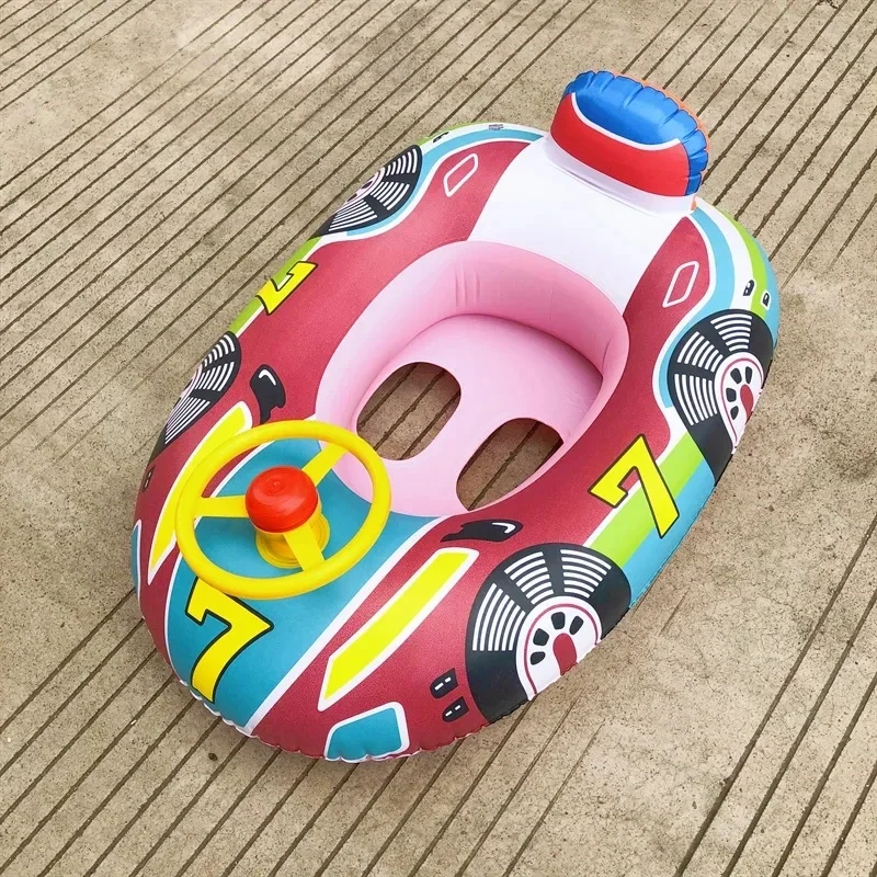Inflatable Children Swimming Ring Toys Water Play Game Seat Bathtub Float Toddler Swim Circle Summer Fun Pool Summer Beach Party 6
