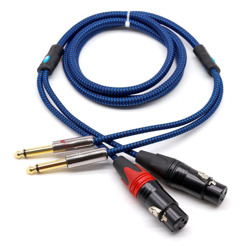  XLR Femlae- 1/4 ġ  TS 6.35mm   ̺  ͼ ܼ Ȩ þ ý  ڵ