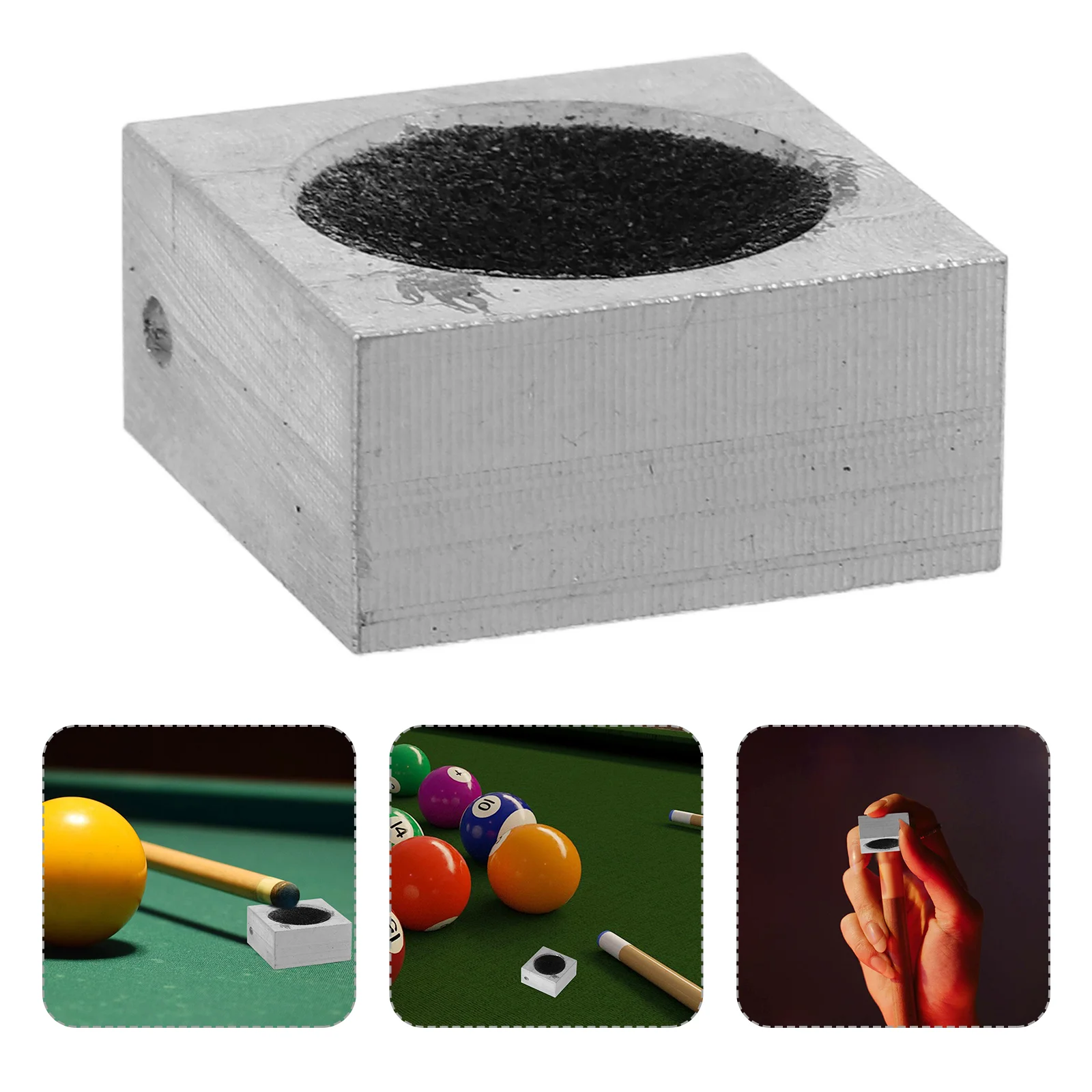 1PCS Square Billiard Sander Aluminum Care Tool Pool Grooming Stick Trimmer Scuffer Lathe Cue Tips Trimmers Pool Tip Shaper Cue