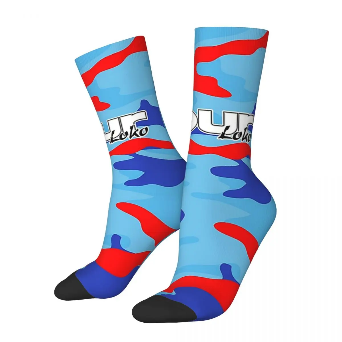 

Blue Razz Camo 4loko Socks Harajuku High Quality Stockings All Season Long Socks Accessories for Unisex Christmas Gifts