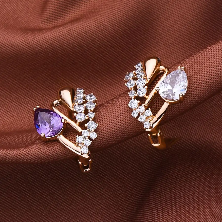Dckazz-2023-New-Purple-Crystal-Earring-Exquisite-Luxurious-585-Rose ...
