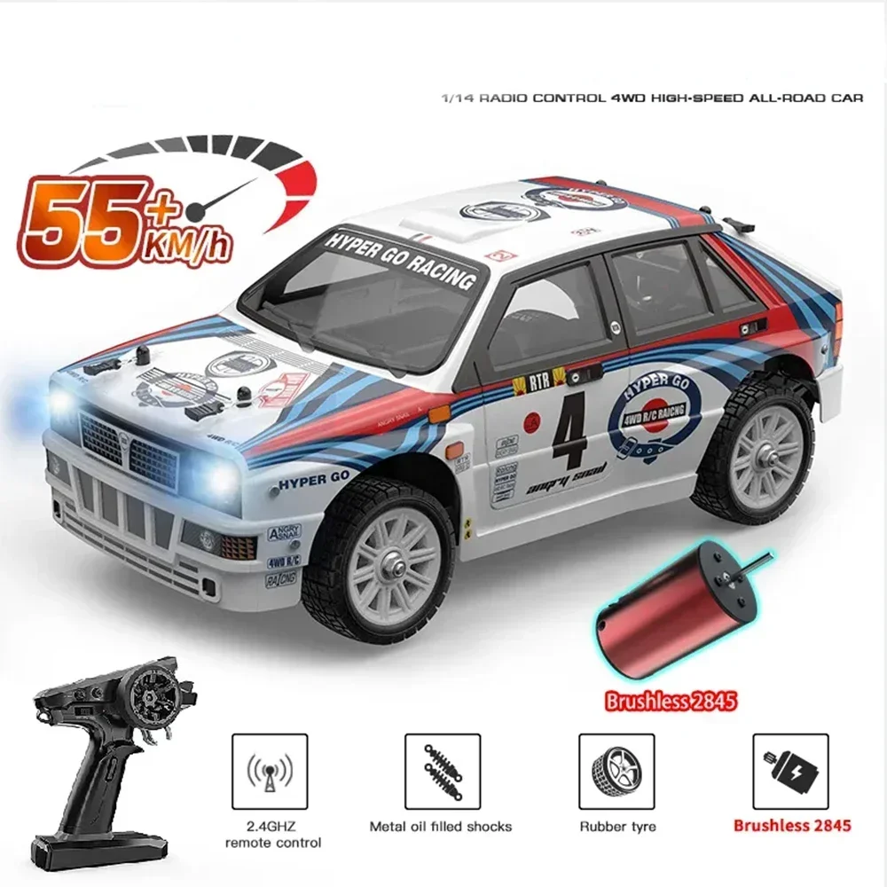 Racing  14304 14301 14302 14303 Toy Hyper Control High Off-road Car 1/14 Truck Go Speed Brushless Hobby Electric Remote 2