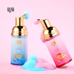 RISI Pink Bubble Eye Lash Foam Cleanser Shampoo Mousse For Eyelashes Extension Eyelash Cleaning Foam Pump Clean