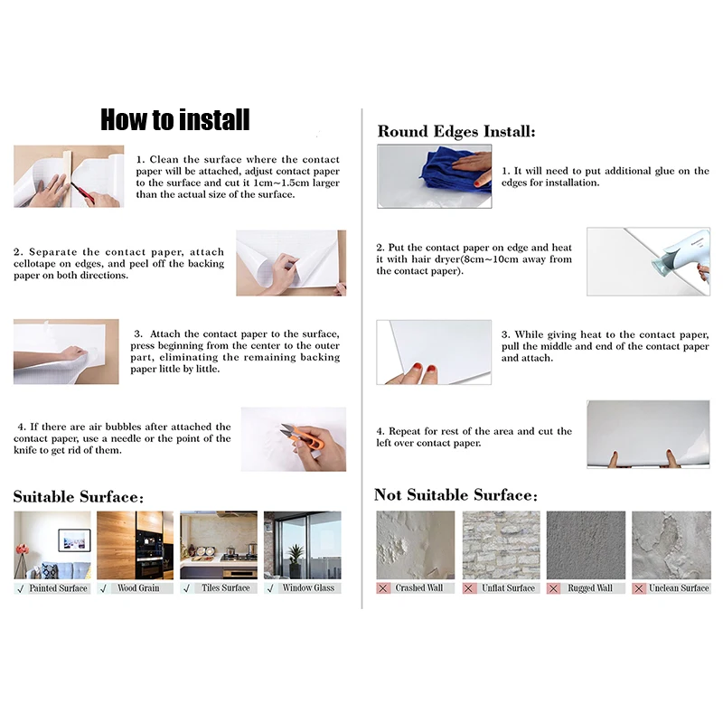 Sa8b1084969164b79bb93d72b08a352bbY Kitchen Wallpaper Contact Paper PVC Self Adhesive Waterproof Oil-proof Marble Wall Stickers Bathroom Countertop Home Improvement