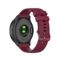 Enhanced Silicone Sport Band Bracelet - Premium Strap - 22mm width (Wine)