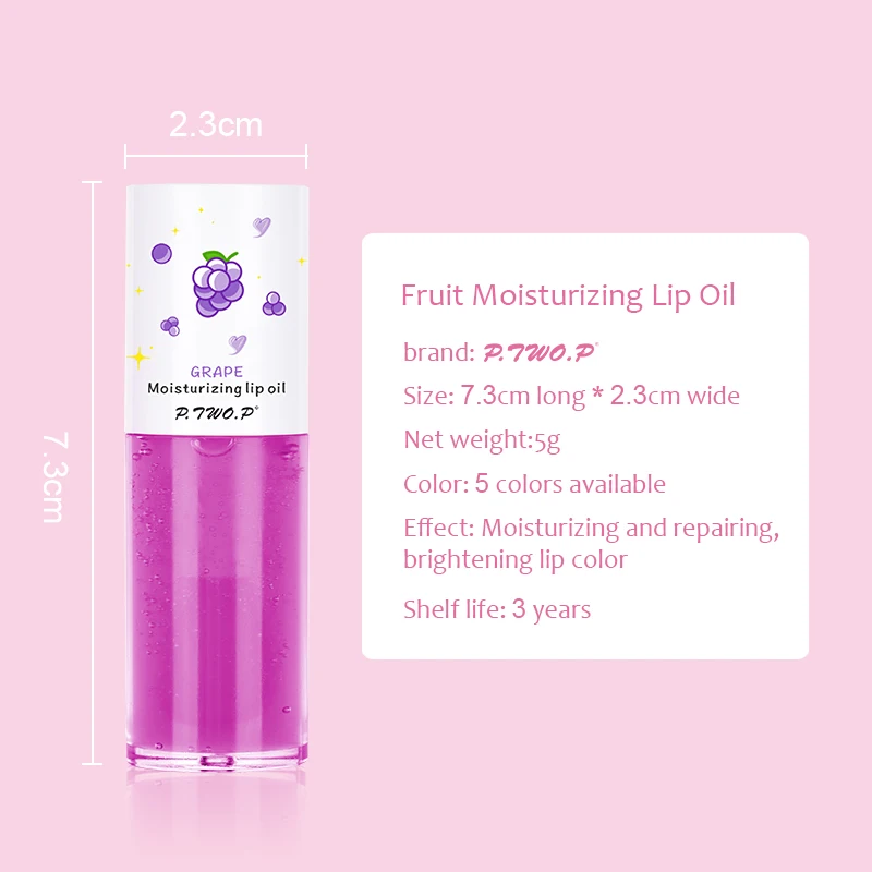 Fruit Transparent Lip Gloss Oil Plumping Sexy Moisturizing Cute Lipstick Reducing Lip Lines Long Lasting Lip Blam Care Cosmetics 5
