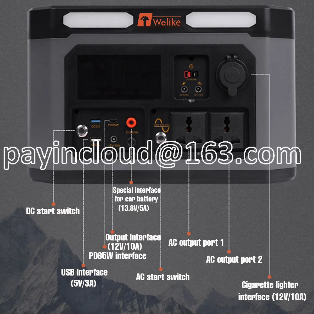 1500 와트 전원 스테이션 비상 조명 야외 캠핑 220 볼트 432000MAh 휴대용 태양 발전기 배터리 충전기 보조베터리