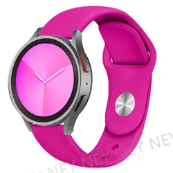 Universal Silicone Watch Strap - Premium 22mm/20mm Replacement Band - 22mm watch strap (Barbie powder - 20)
