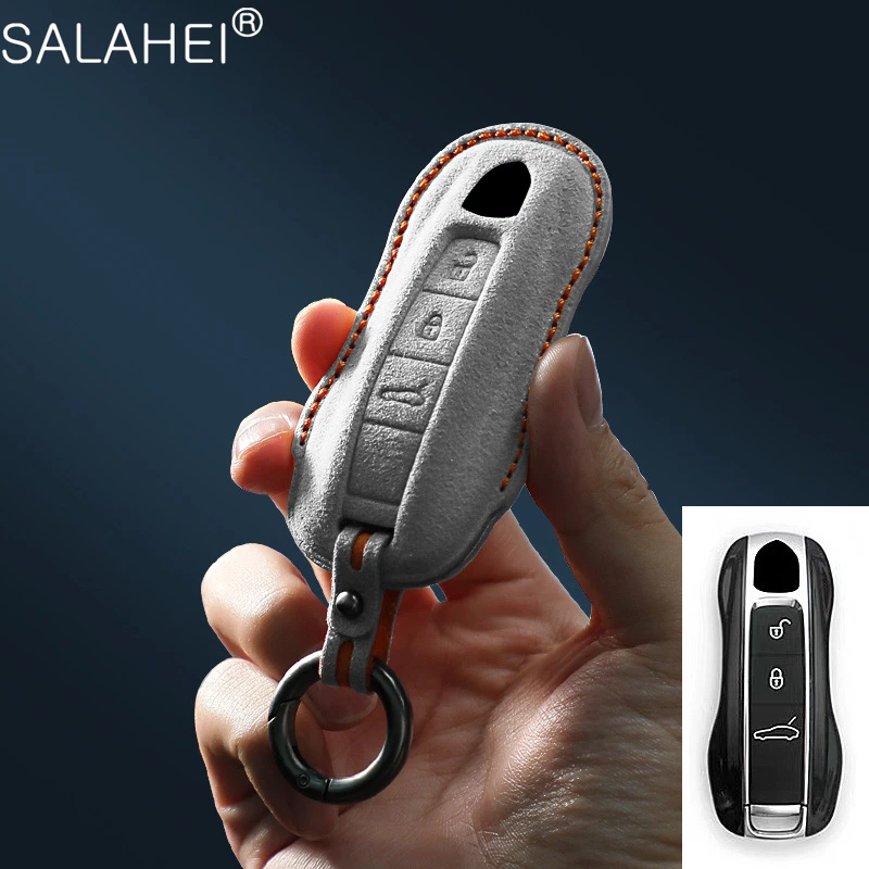 

Keychain Accessories Car Key Case Cover Shell For Porsche Panamera Spyder Carrera Macan Cayman Cayenne 911 970 981 991