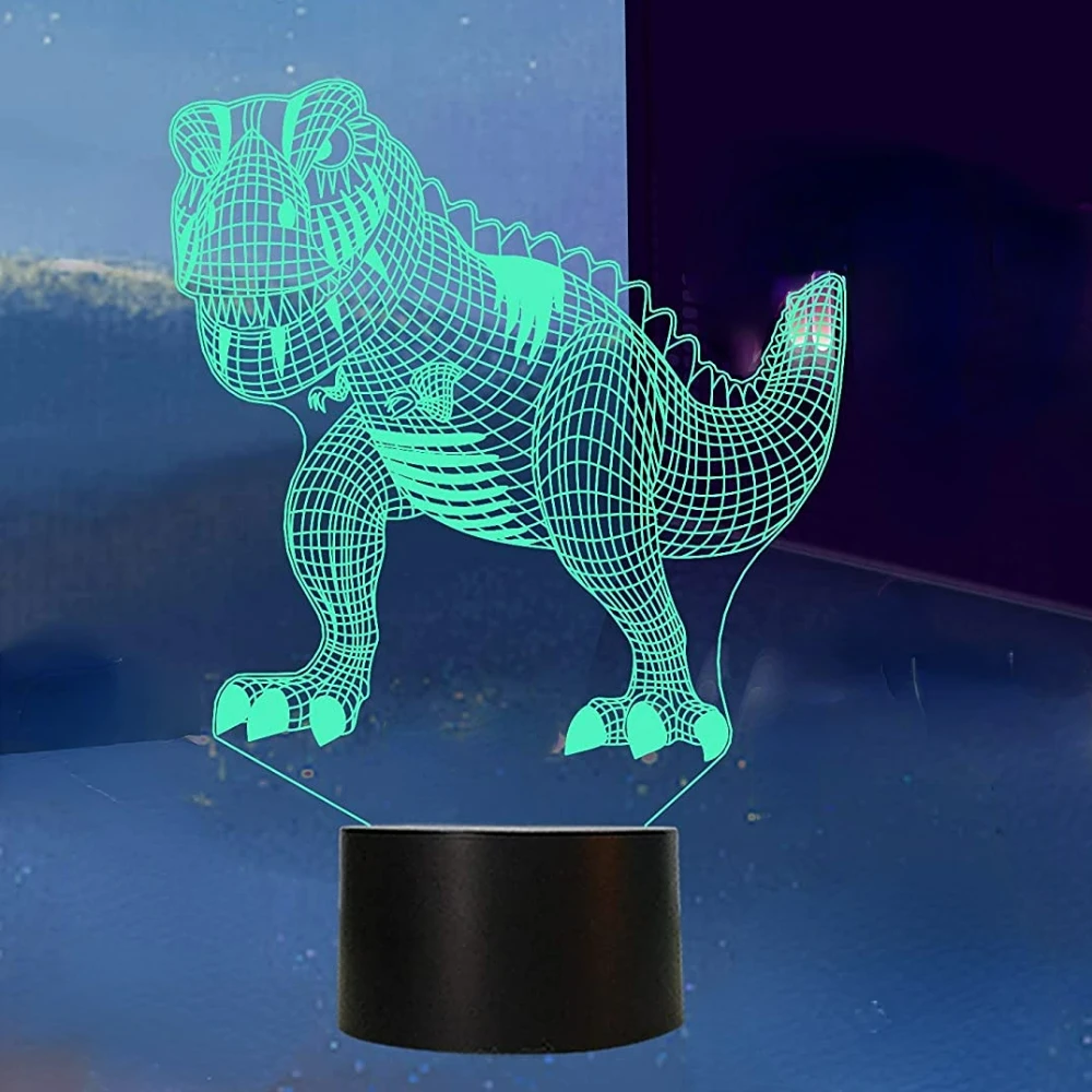 Boodschapper Afstotend opleggen Dinosaurus Lamp 3D Led Nachtlampje Voor Kinderen Slaapkamer Decoratie  Nachtlampje Kind Xmas Dinosaur Geschenken Speelgoed Voor Jongens  Verjaardagsfeestje| | - AliExpress