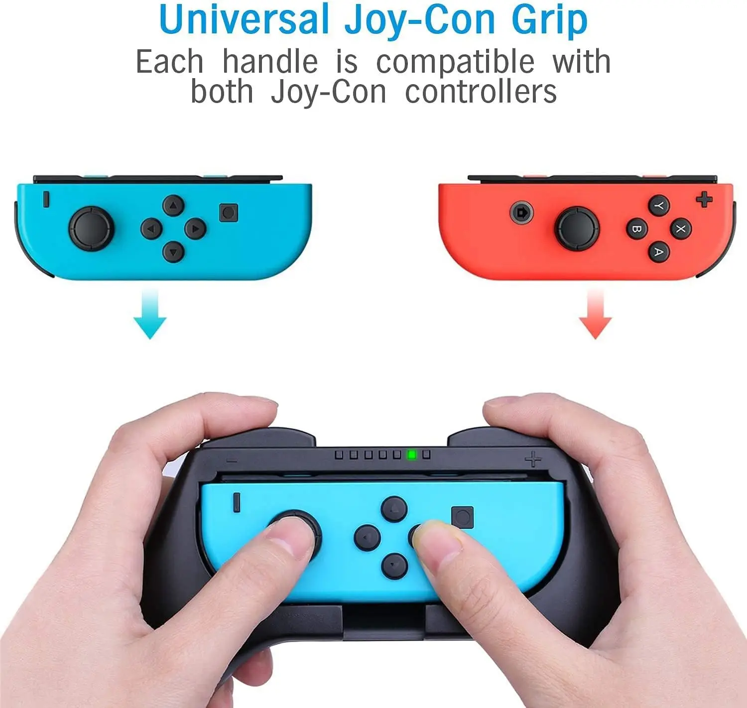 kit de poignée de contrôleur de commutateur de jeu 3 en 1 Compatible avec Nintendo Switch/Switch OLED Joy-Con – Image 2