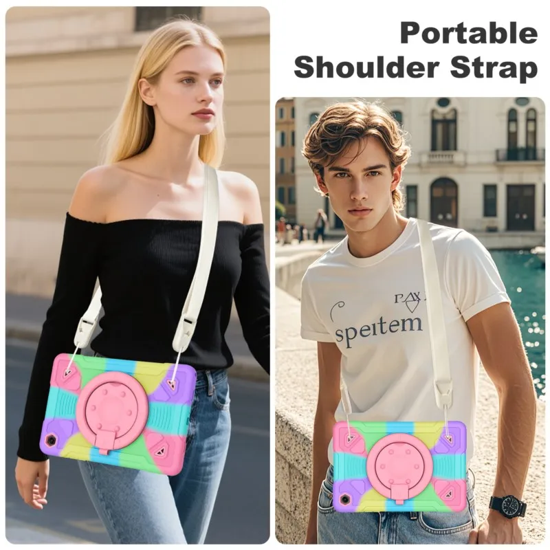Vibrant Kids Tablet Case with Pen Tray and Enhanced Protection