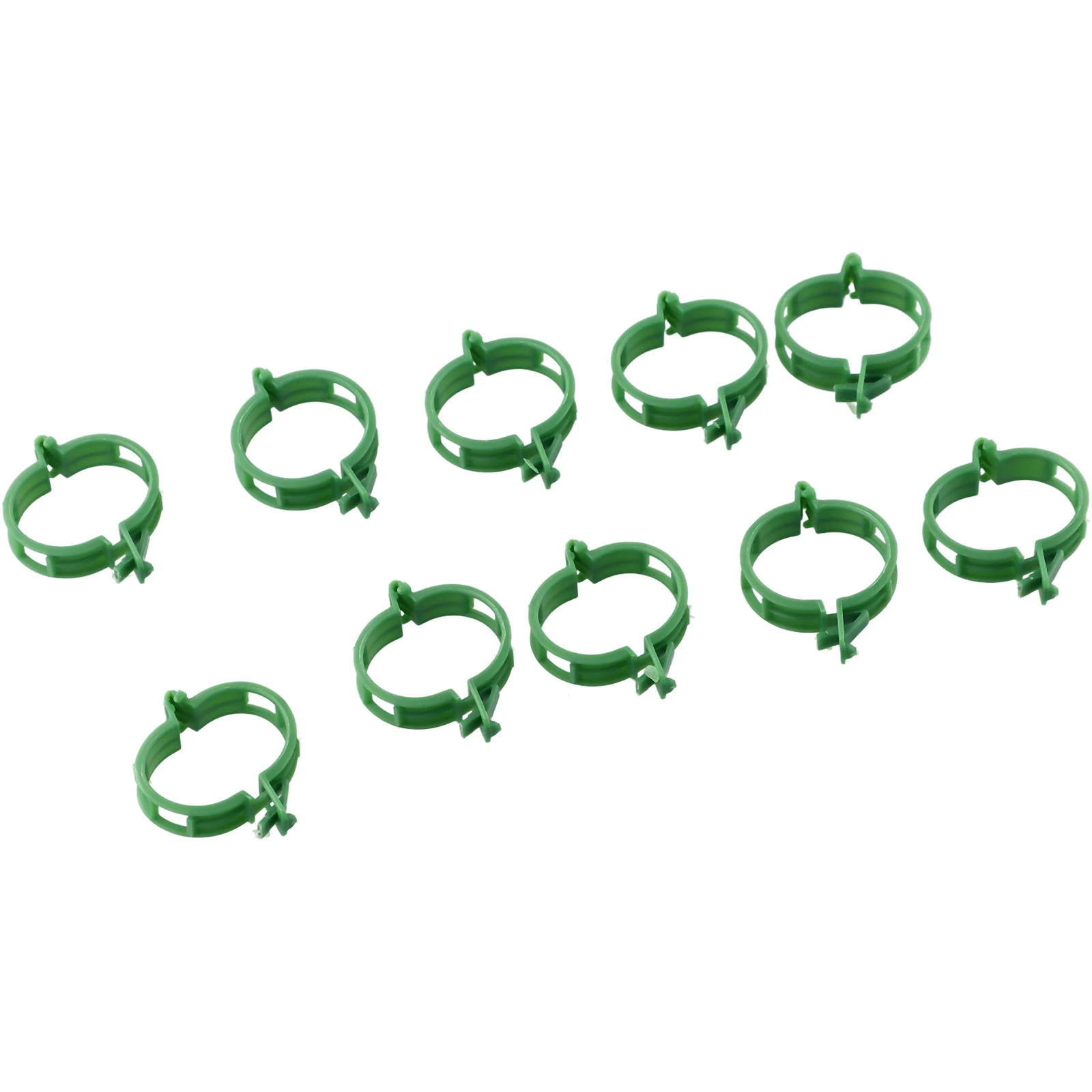 

100pcs Garden Plant Support Clips Green Plastic Clips For Fixing Melon Pumpkin Zucchini Vegetables Plant Stand Garden Tools