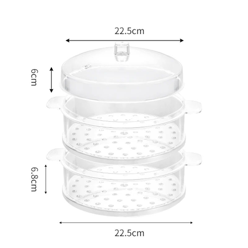 Food egg dumpling bun vegetable pc steamers rack display steamer for sale 1pcs supermarket fruit and vegetable zone guardrail plastic baffle fence high grade fresh food stack head display rack