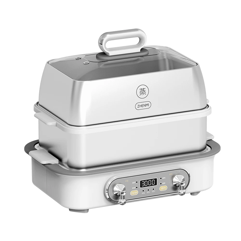 13L Double Layers Electric Steaming Pot Multifunction Breakfast Cooking