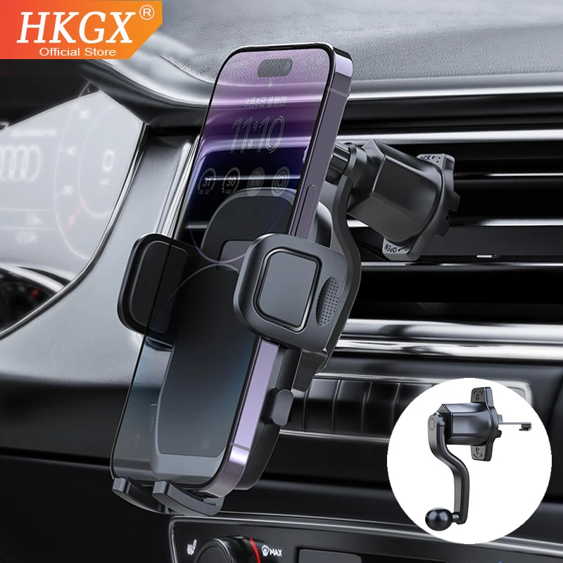 

Car Air Vent Clip Mount Gravity Car Phones Holder Smartphone GPS Holder Upgrade Mobile Bracket Support for iPhone 13 12 Xiaomi