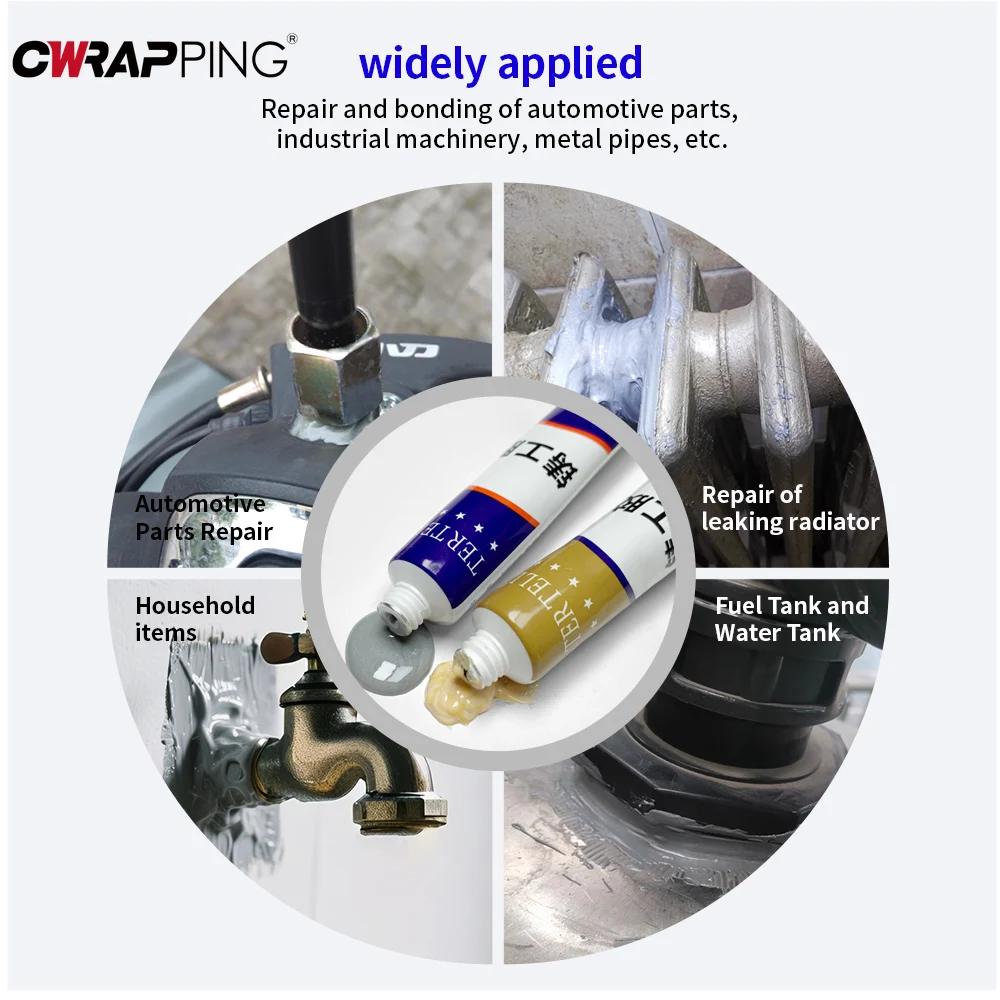 High-Strength Multi-Material Repair Adhesive - Heat Resistant Sealant for Metal, Plastic, & Wood