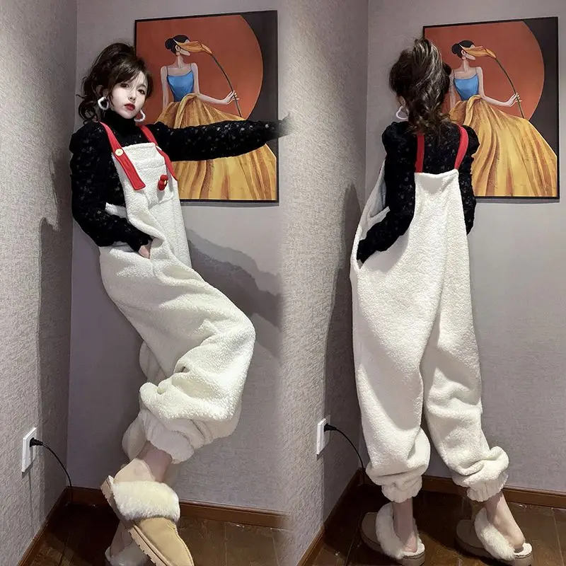  ÷  1.00Kg-150.00 kg Fat M Milk Fufu Lamb Plush Jumpsuit Western Style Salt System Fried Street flice-Lined S