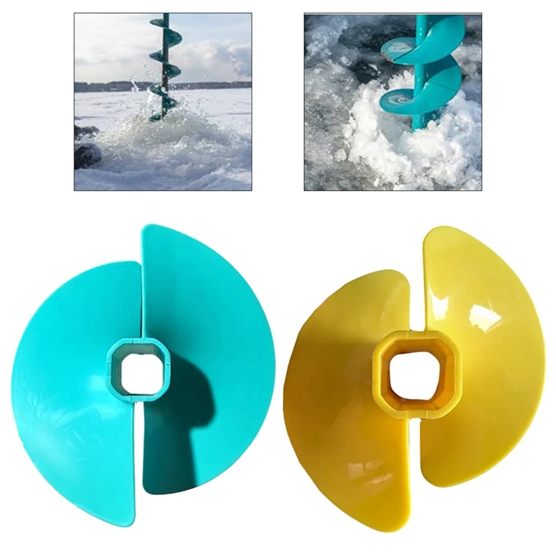 Ice Auger Bit Fan Blade Nylon Drill Adapter Float Ice Auger Bit Fan Blades Power Tools Drill Bits 6 Inch-AA70 ice auger bit