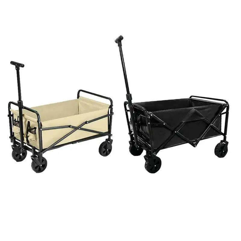 

Beach Cart Shopping Carts For Groceries With Wheels Large Capacity Outdoor Trolley For Camping Garden Shopping Groceries