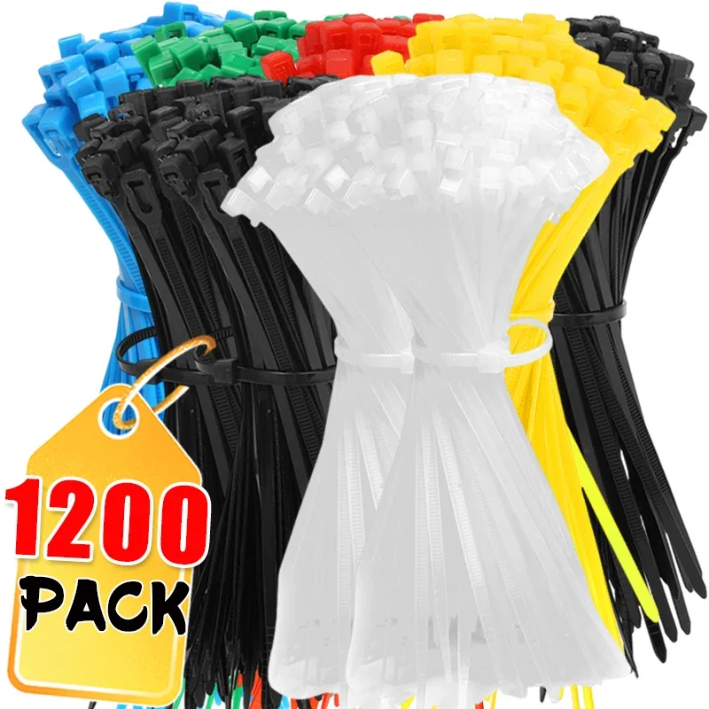 50 Stück Nylon Kabelbinder Set - UV-beständige Schnallen Bis 50kg Zugkraft