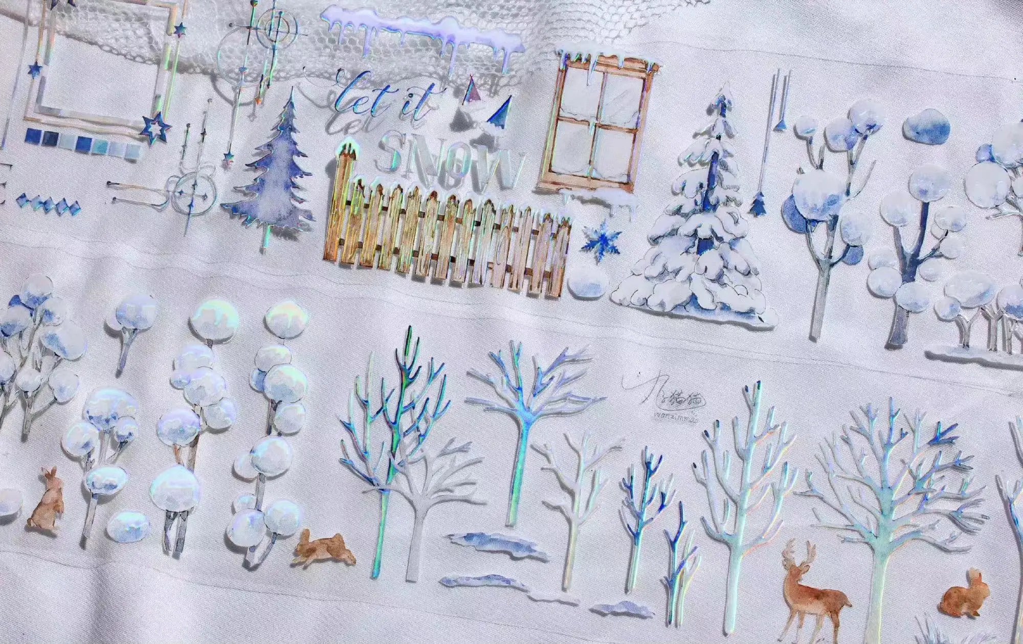TimeGrid Studio 빈티지 겨울 스노우 캐슬 메모리 와시 pet 테이프, 카드 제작 장식, DIY 스크랩북 플랜 스티커