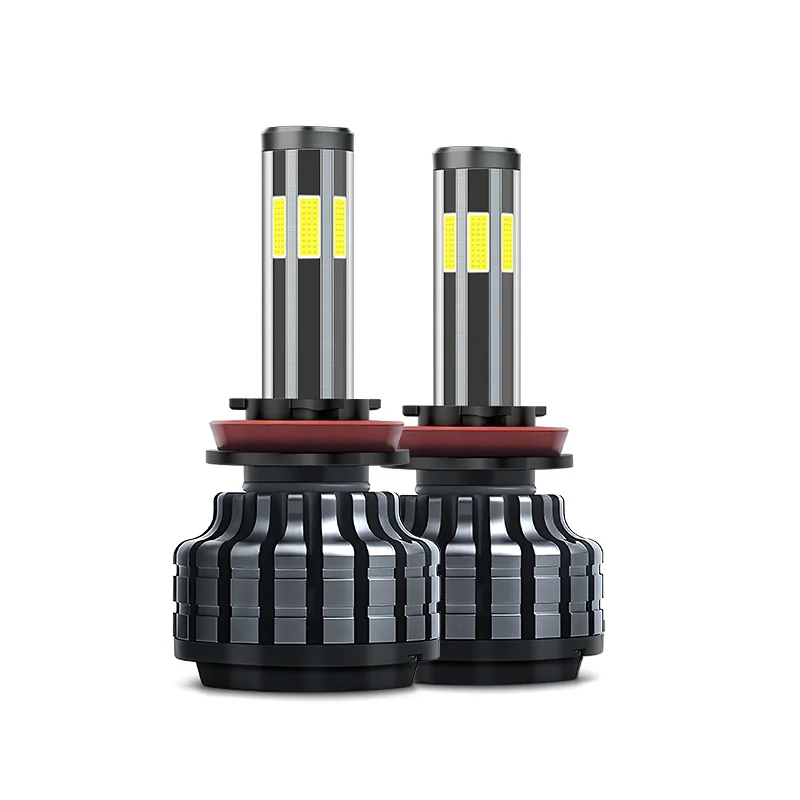 

6-сторонняя светодиодная фара COB H4, 15000LM H7 H11 H8 9005 9006 HB3 HB4 9004 9007 9012 50W 3000K 6000K 8000K, белая турбопротивотуманная фасветильник 12 В