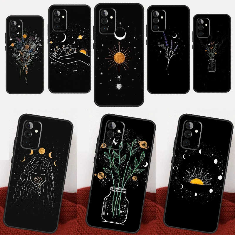 Costellazioni Stars Sun Moon Galaxy Case Per Samsung Galaxy A53 A33 A23 A13 A52 A32 A22 A12 A50 A51 A71 A14 A24 A34 A54 Cover