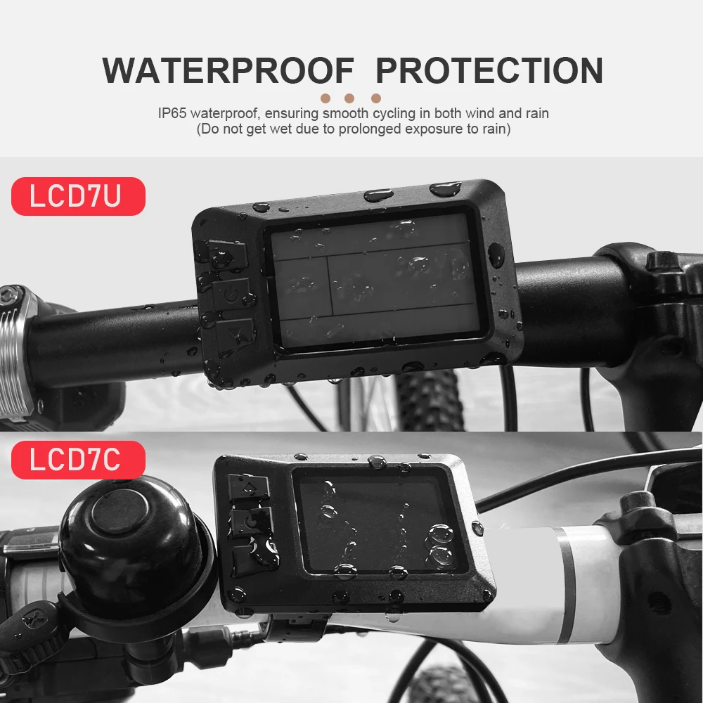 電動自転車用LikeBike電動自転車用LCDディスプレイ,防水,smプラグ付き