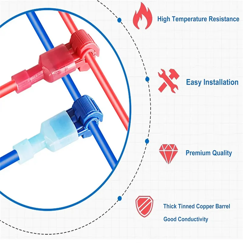 120/240 قطعة من موصلات الأسلاك الكهربائية المعزولة...