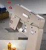 Simulation Folding Mobile Phone Toy Gun Throwing Shell Soft Bullet Airsoft Gun Spray Pistol Children Toy Birthday Gift 3