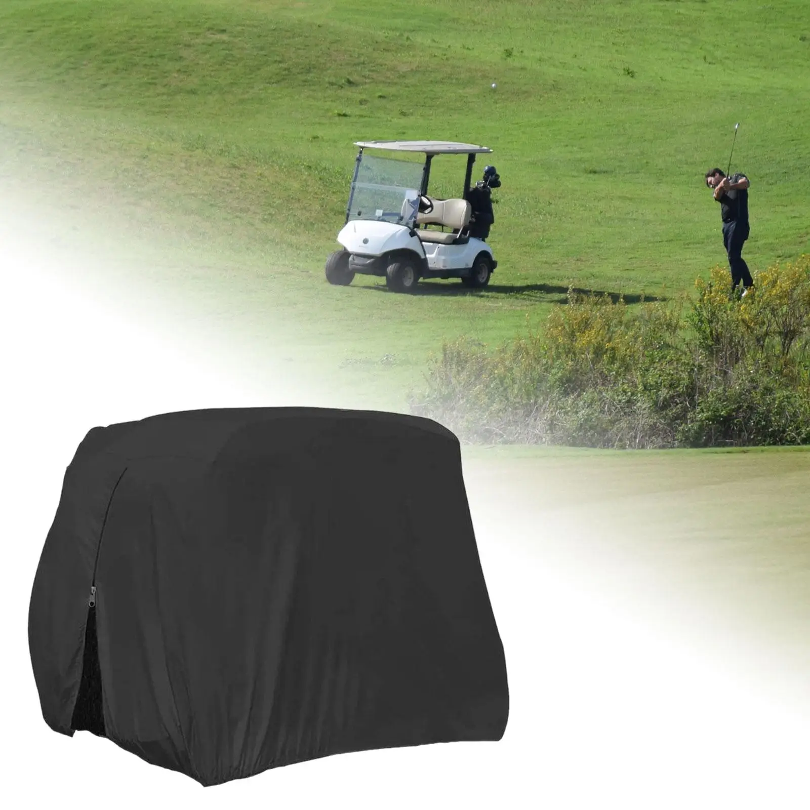 

Golf Cart Cover Electric Sightseeing Car Cover Useful Oxford Cloth Portable Heavy Duty Rain Cover Protection Cover for Adult