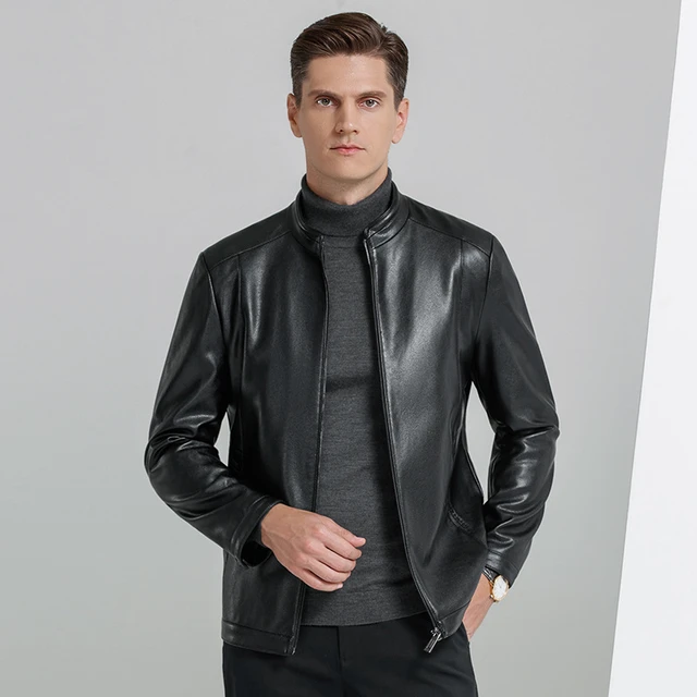 Chaqueta Biker Hombre Imitación Cuero - Motorcycle Leather Jacket Men  Design - Aliexpress