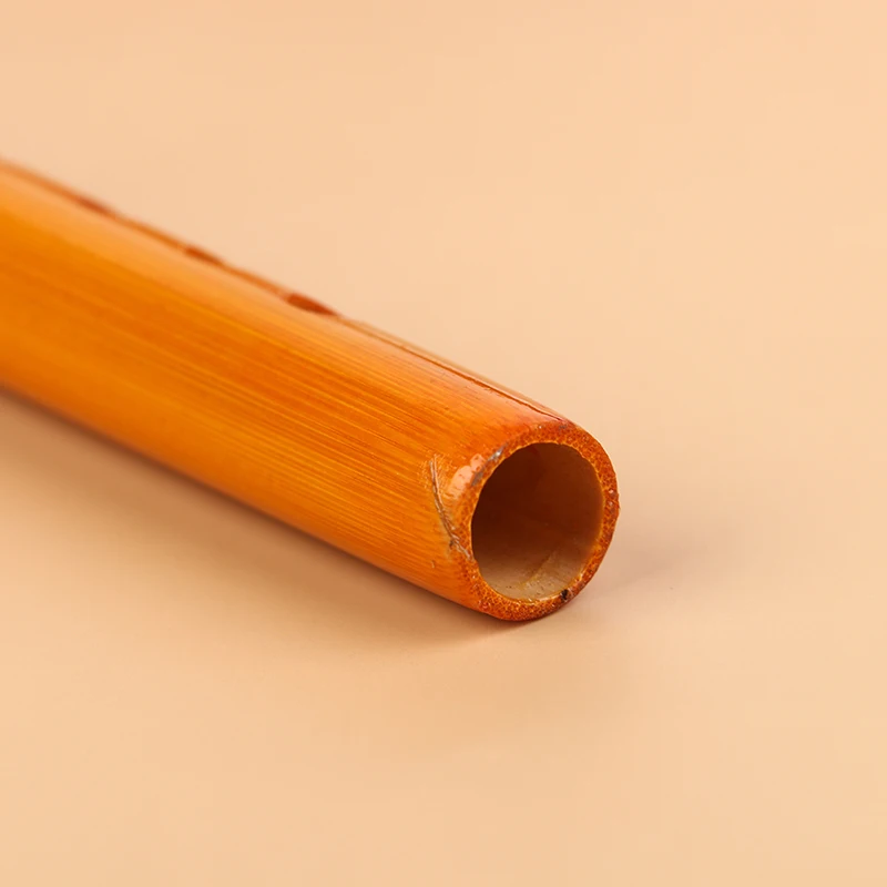 Description Picture 5 of item1Pc Chinese Traditional 6 Holes Bamboo Flute Vertical Flute Clarinet Student Musical Instrument Wooden Color Flute For Beginner