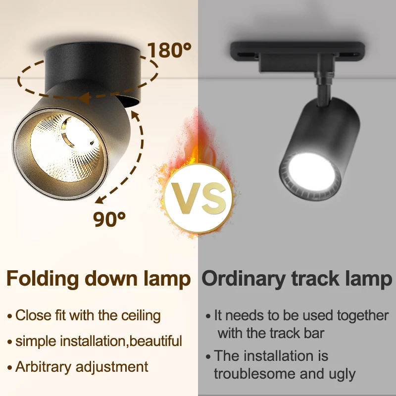 Led Downlight Room Decor Spot Down Spotlight 220V Surface Mounted Lamp Home Appliance For Indoor Lustre Ceiling Light Fixtures
